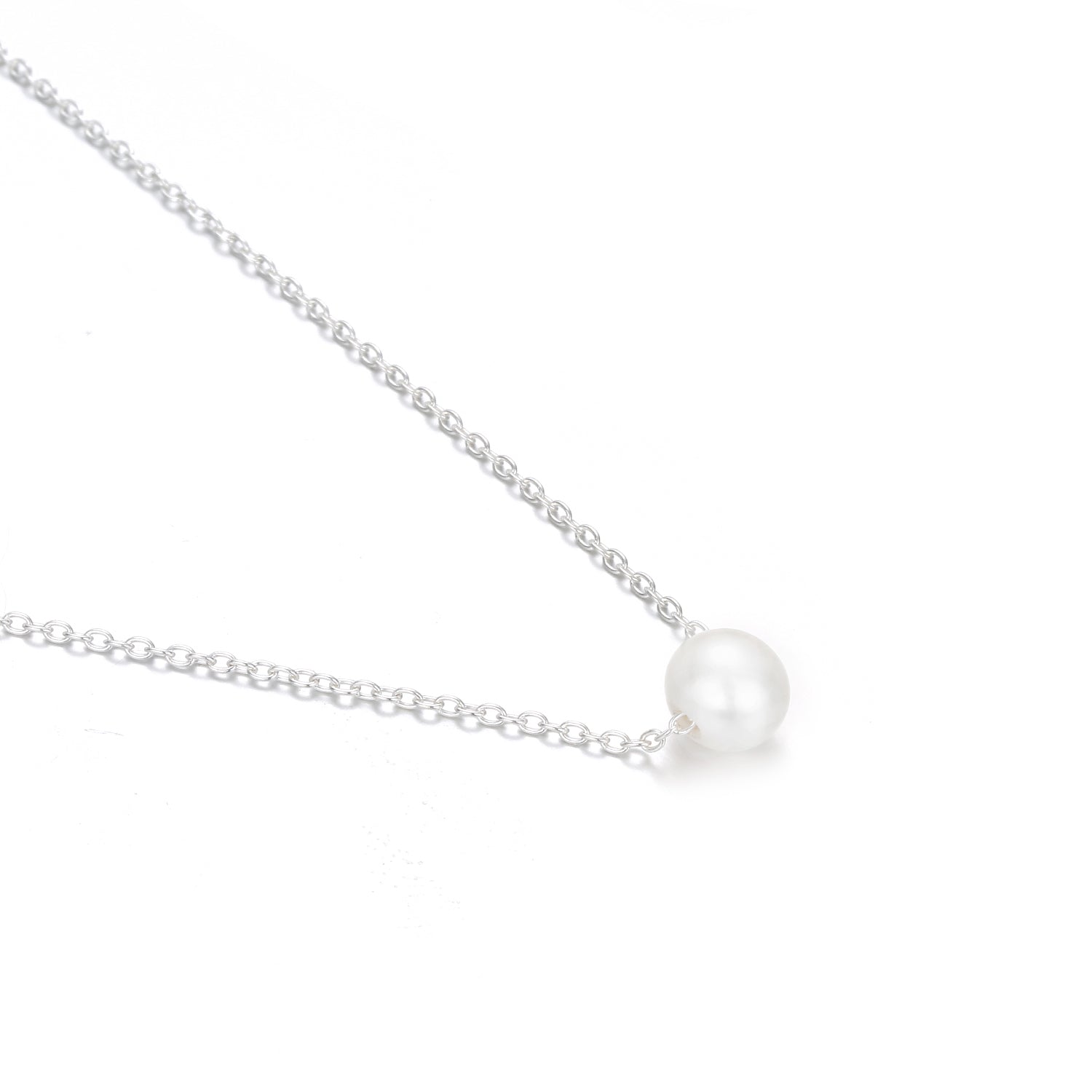 Aura de Perla – Gargantilla Minimalista en Acero Inoxidable 316L