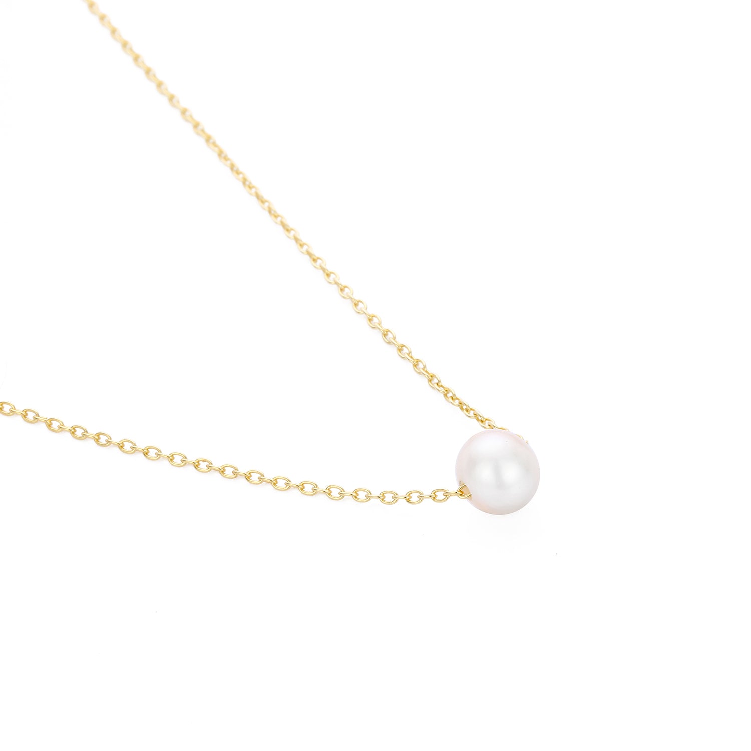 Aura de Perla – Gargantilla Minimalista en Acero Inoxidable 316L